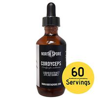 North Spore | Cordyceps Mushroom Extract Tincture | Extracted from Cordyceps Mushroom Fruiting Bodies for Purity and Maximum Efficacy | Made in Maine | 2 Fl Oz (60 Servings)