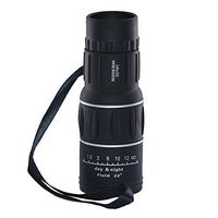 16x52 Dual Focus Monocular Telescope for Outdoors View（Black）