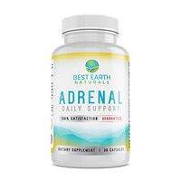 Adrenal Support Supplement Cortisol Manager with Rhodiola Rosea, B Vitamins, Ginger Root, Ashwagandha, Licorice and More for Adrenal Health 30 Count