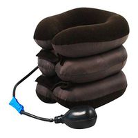 Neck Brace - Soft Foam Cervical Collar - Expandable Pain-Relief Neck Pillow Collar Cervical Traction Brace Support Pillow (Coffee)