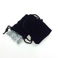 HOUTBY 50 Pack Mixed Colors Soft Large Velvet Gift Drawstring Bag Jewelry Pouches Sacks for Wedding Favors Party Christmas