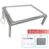 MagniPros 3X Large Full Page LED Lighted Magnifier Magnifying Glass with Upgraded Lens, Flip-Out Legs & 3 Bonus Bookmark Magnifiers Ideal for Reading and Low Vision Seniors(with 4 AAA Batteries)
