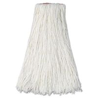 Rubbermaid Commercial FGF41700WH00 12-Piece 24 oz. Premium Cut-End Rayon Mop Head with 1 in. Orange Band (White)