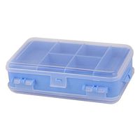 uxcell Plastic Outside Home 10 Compartments Medicine Pill Holder Storage Box Case Light Blue