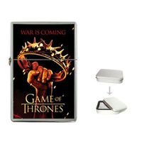 New Product GAME OF THRONES Flip Top Cigarette Lighter + free Case Box