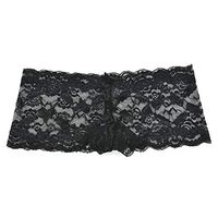 Slendima Erotic Underwear Sexy Clothes, Ladies Sexy Breathable Solid Color Lace Perspectives Panties Erotic Underwear for Women Black XXL