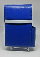 Marshals Blue Leather Wrapped Metal Framed Size Cigarette Case