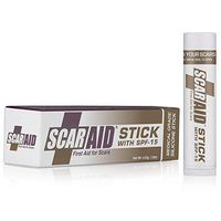 Scar Aid Silicone Stick with SPF-15, Glide-on Scar Treatment with Sun Protection, 4.25g