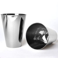 Tableclothsfactory 60 Pcs - Silver 7oz Disposable Plastic Cup