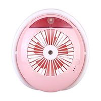 Meidexian888 USB Humidification Fan,Mini Beauty Hydrating Desktop Spray Air Conditioning Refrigeration (Pink)