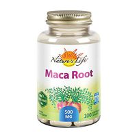 Nature's Life Maca Root 500mg | Healthy Energy, Vitality & Stamina Support | Non-GMO, Vegan | No Fillers | 100 Veg Caps