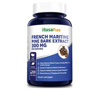 French Maritime Pine Bark Extract 300mg 200 Veggie Capsules (Non-GMO & Gluten Free) Supports Heart Health, Circulatory Health, Skincare, 150mg per Caps