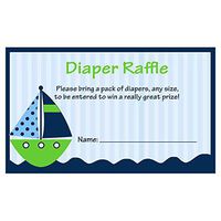 Ahoy It's A Boy Diaper Raffle Tickets, Baby Shower, Nautical Boy Baby Shower, Green, Aqua, Sea, Ocean, Anchors Aweigh, Raffle Tickets, Diaper Raffle, Baby Sprinkle, 24 Pack Printed Diaper Inserts