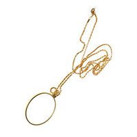 Baoblaze Vintage Magnifying Glass Necklace 90cm Chain Utility 6X Magnifier Decorative Monocle Lens Magnifying Glass Pendant
