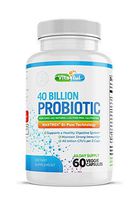 Vitaful Probiotics 40 Billion CFU Guaranteed Potency until Expiration, Patented Delay Release, Gluten Dairy Free Probiotics for Women & Men, Lactobacillus Acidophilus, No Refrigeration Needed 60 Count