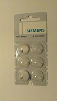 Siemens Click Dome 4mm Open For RIC Hearing Aids - 6 Domes Each