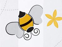All Occasion Print Cello Bags - Honey Bees 3-1/2x2x7-1/2" Cello Bags 1.2 mil (3 Packs; 100 Bags Per Pack) - WRAPS-C1BHNB