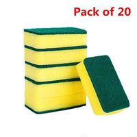 AMOUSTORE Cleaning Sponges, Kitchen Strong Water Absorption Dishwashing Clean Rub Pot Rust Focal Stains Sponge Removing Kit (Rectangle 10 Pack)