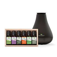 Plant Therapy Breathe Easy Set with NovaFuse Diffuse Black 100% Pure, Undiluted, Therapeutic Grade Essential Oils