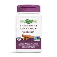Nature's Way Premium Extract Standardized Cinnamon 8% Flavonoids, 120 Vcaps