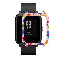 Lyperkin Huami Amazfit Bip Youth Watch Case, Anti-Shock Fashion Pattern Slim Colorful Frame PC Case Cover Replacement Protect Case Cover Compatible with Huami Amazfit Bip Youth Watch Case