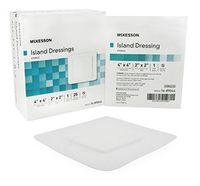 Adhesive Island Dressing McKesson 4 X 4 Inch Polypropylene / Rayon Square 2 X 2 Inch Pad White Sterile - 25/BX (MFN # 16-89044)