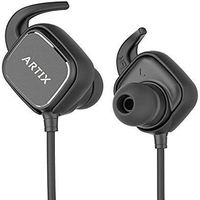 Artix Bluetooth Wireless in-Ear Headphones, NRGSound GT7 Sweatproof, Magnetic in-Ear Sport Earbuds w/ 8-Hour Playtime & Noise Isolation, Secure Fit Headset for Running, Workout and Gym (Black)