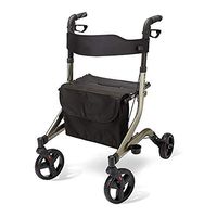 JJZXPJ Walker with Seat，Rollator Walker Folding Adjustable Height 4 Wheel Walker for Seniors Stand Up Walking Aid for Elderly 300lb Capacity