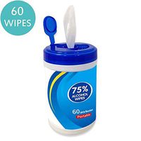 75% Alcohol Wet Wipes Antiseptic Cleaning Disinfectant Wipes 60 Sheets/Pack Portable Sterilization Wipes Wet Wipes for Tourism, Hotel, Restaurant, Home, Office, Car (One Packs)