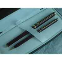 Cross Executive Limited Edition Signature Burgundy Lacquer with 18k Solid Gold Broad Nib Fountain Pen & 0.5MM Lead Pencil Set