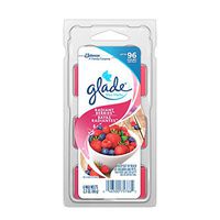 Glade Wax Melts Air Freshener, Scented Candles with Essential Oils for Home and Bathroom, Fresh Berries, 6 Count