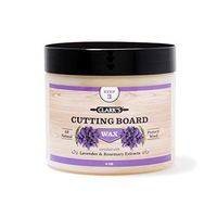 Cutting Board Wax (6oz) by CLARK'S | Enriched with Lavender & Rosemary Oils |Made with Natural Beeswax and Carnauba Wax |Butcher Block Wax