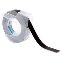 Label Tape Roll, Black, 9-3/4 ft.L, 3/8 In.