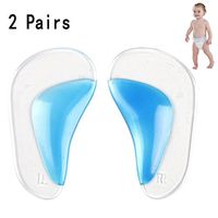 Lucktao Children 2 Pairs Orthotic Insole Flatfoot Corrector Arch Pain Support Gel Inserts Pads (S Size: 8.5cm(1-3 Years))
