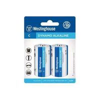 2-Pk Energy Products WES-LR14-BP2 Westinghouse C compatible with Alkaline Batteries