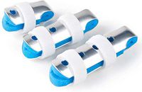 Tpfox Aluminum Finger Splint-Soft Foam Interior Loop Straps-Trigger Finger Brace (3pcs Small Size)