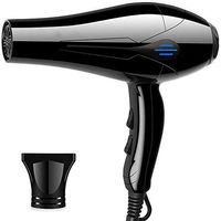 QAZWSXE Negative Ionic Hairdryer,Hair Dryer Portable,Home Hair Dryer Multiple Security Protection Double Switch Design 6 Speed Adjustment Overheat Protection Fast Heating