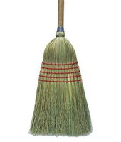 #1 Janitor Broom 100% Corn 5 Sews/ Black Handle (BR10003BW) Category: Warehouse Brooms