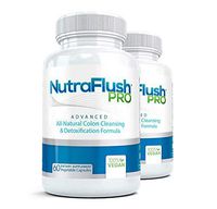 NUTRAFLUSH PRO (2 Bottles) - The #1 Complete Colon Cleansing and Full Body Detox Cleanse Formula. The All Natural Diet, Weight Loss Cleanser
