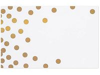Pack Of 50, Metallic Golden Dots Gloss Enclosure Card 3-1/2 x 2-1/4" Made In USA