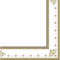 Stafford Gold 3-Ply Beverage Napkins