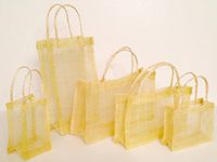 Sinamay Tote - Lemon (Pack of 10)