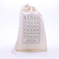 Bingo Favor Bag Muslin Bag Wedding Welcome Birthday Party Baby Shower Bridesmaid Thank You Vintage