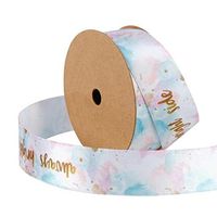 Kylin Express 2.5CM Wide Gift Wrapping Ribbons Decorative Riband Wedding Wrapping Ribbons, NO.18