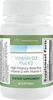 Vitamin D3 5000 Plus K2 | 2-in-1 Support* | High Potency, Bioactive | 5,000 IU D3 & 110 mcg K2 Menaquinone-7 (MK-7) | Pharmaceutical Grade