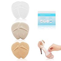 Metatarsal Pads Ball of Foot Cushions for Women High Heel (3 Pairs) Soft Gel Ball of Foot Pads Mortons Neuroma Callus Metatarsal Foot Pain Relief Bunion Forefoot Cushioning Relief