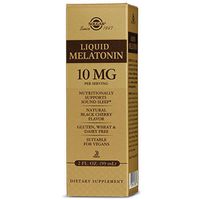 Solgar – Liquid Melatonin 10 mg, 2 Oz, Natural Black Cherry Flavor (3 Bottles)