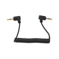 CAMVATE Right-Angle 3.5mm TRS Coiled Cable