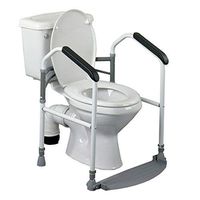 Homecraft Buckingham Foldaway Toilet Surround, Padded Toilet Grab Bars, Bathroom Handrail with Adjustable Height, standard Alone Device, Toilet Safety Frame for Eldery, Handicapped, and Disabled Aid