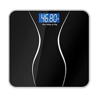 Lcxliga LED Display Electronic Scale， LCD Digital Weight Bathroom Balance Auto On/Off Electronic Floor Body Fat Scale